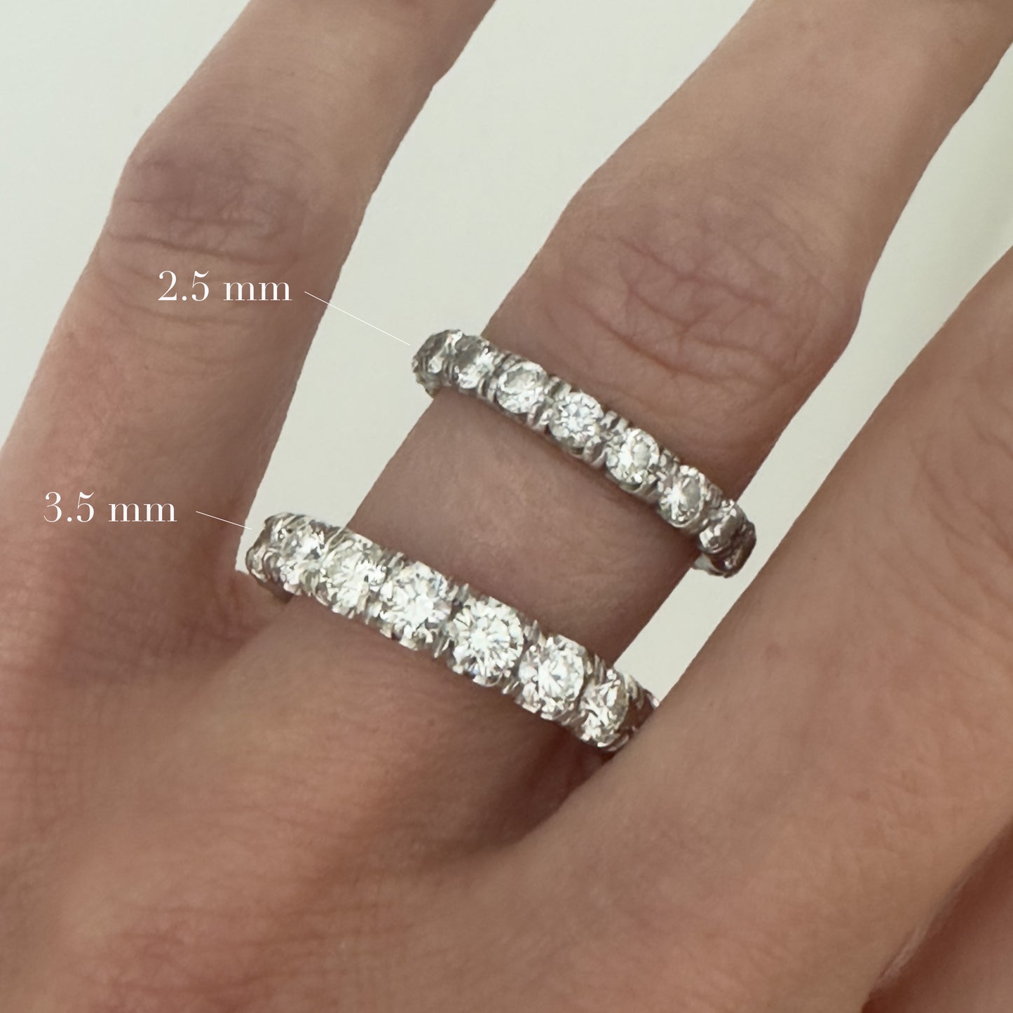 Split Prong Diamond Eternity Band - 3 ct