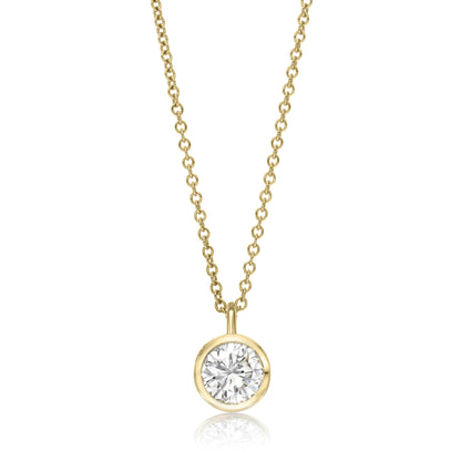 Round Diamond Bowl Necklace